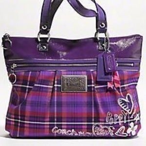 Coach Poppy collection large tote